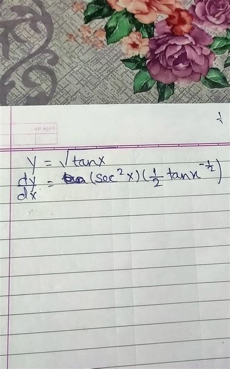 Find the derivative of Y=root tan root x - Brainly.in