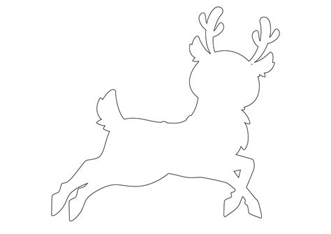 Wood Reindeer Template Printable