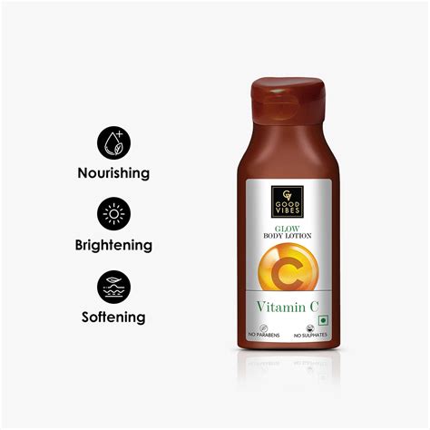 Buy Good Vibes Vitamin C Glow Body Lotion | Nourishing, Brightening ...