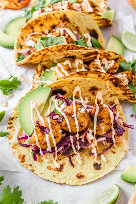 Easy Shrimp Tacos Recipe With Cabbage Slaw