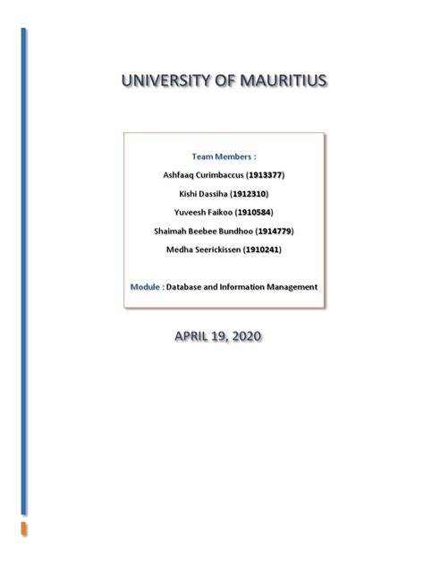 Database Reporting 的图像结果