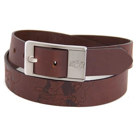Men's Oklahoma State Cowboys Brandish Leather Belt