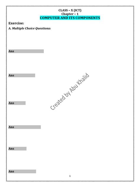 Image result for Computer Class 7 Chapter 1 Hardware Components