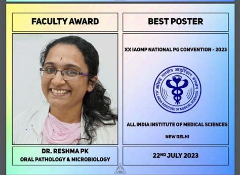 Faculty Award — ORAL PATHOLOGY-SAVEETHA