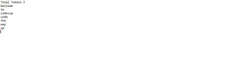 Java Tokenize String 的图像结果