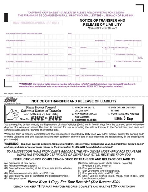 Free Printable Release Of Liability Templates [Word, PDF] Car Accident