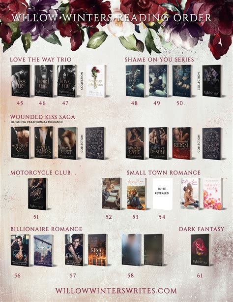 Willow Winters Printable Reading Order & Trigger Warnings – Willow ...