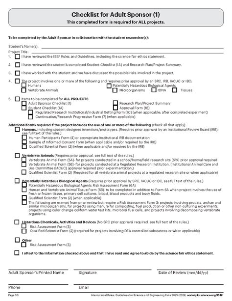 ISEF Forms Checklist for 2026 Science Fair Projects - Studocu