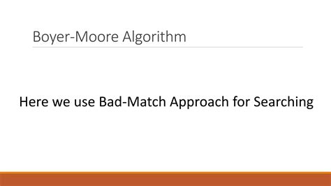 Image result for Boyer-Moore Algorithm for Pattern Searching