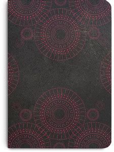 DailyObjects DailyObjects Geometric Circles Neon Red A6 Diary Unruled ...