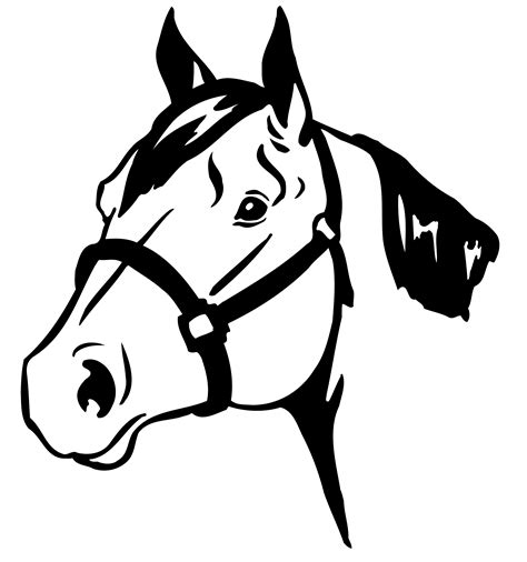 Horse Head Silhouette Vector