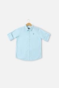 Allen Solly Boys Printed Casual Blue Shirt - Buy Allen Solly Boys ...