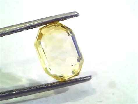 4.80 Ct 8 Ratti Unheated Untreated Natural Ceylon Yellow Sapphire ...