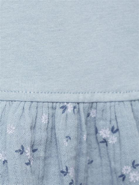 Mango Kids' Bambu Cotton T-Shirt, Pale Blue
