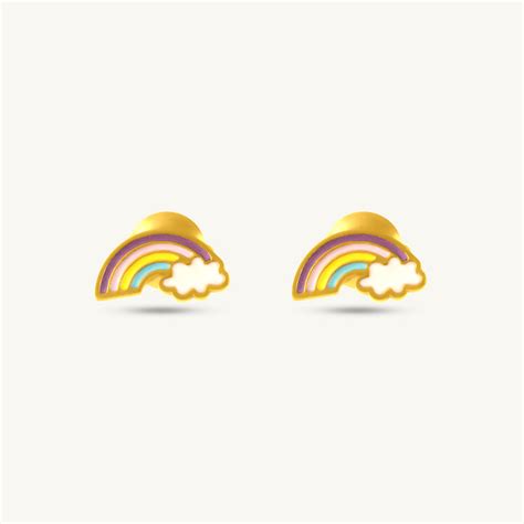 Rainbow Stud Earrings – PALMONAS