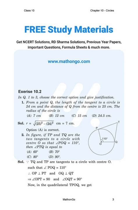 Image result for Class 10th Maths Chapter 10 Example 2
