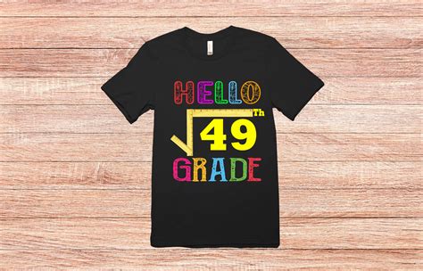 Hello Seventh Grade | Square Root of 49 Graphic by AME⭐⭐⭐ · Creative Fabrica