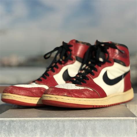 80's80's NIKE AIR JORDAN 1 CHICAGO ナイキ エアジョーダン1 シカゴ 85年 オリジナル 希少 ...