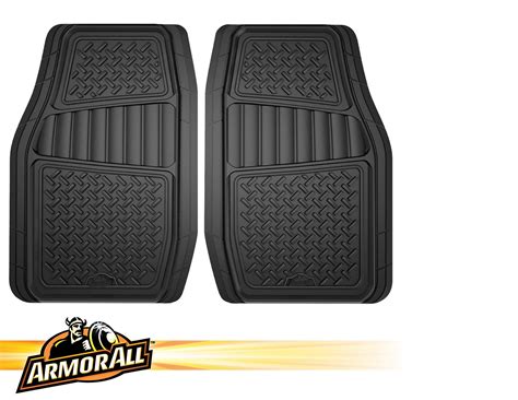 Armor All 78830 Black Rubber Floor Mat for Truck/SUV - 2 Piece ...