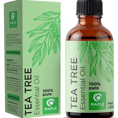 Pure Tea Tree Oil for Skin - 100% Pure Tea Tree Essential Oil for Scalp Care Aromatherapy and ...
