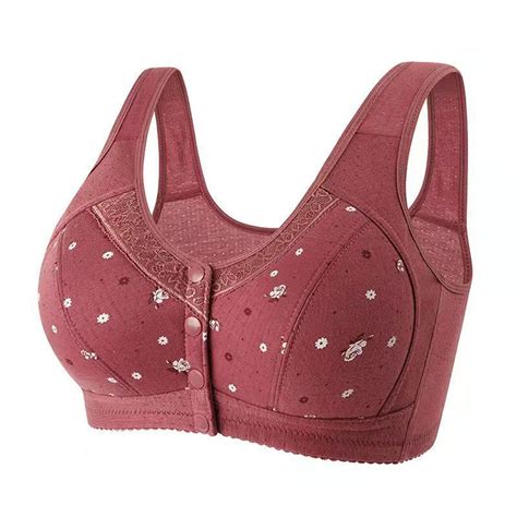 Naughtyhood Women's Plus Size Bra,Casual Sexy Lace Front Button Shaping ...