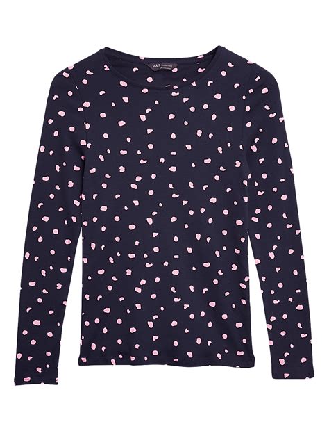 Buy Pure Cotton Printed Regular Fit Top at Marks & Spencer