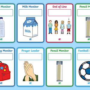 Free Printable Classroom Job Labels | Classroom Leader Jobs