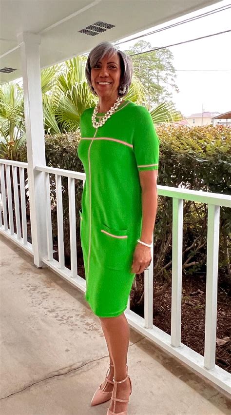 Pink & Green | Green dress with Pink stripe – Pink and Unique