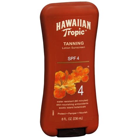 Hawaiian Tropic Tanning Lotion Sunscreen SPF 4 – 8 OZ – Medcare ...