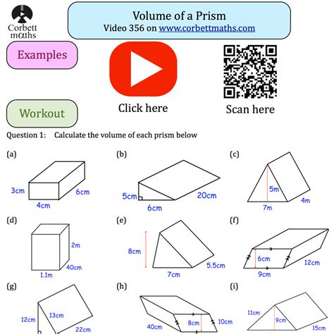 Image result for Triangular Prism Volume Worksheet Metric System