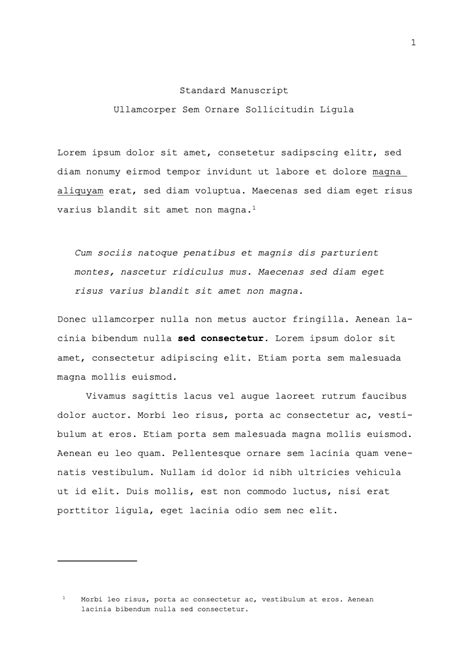 Image result for Standard Article Manuscript Format