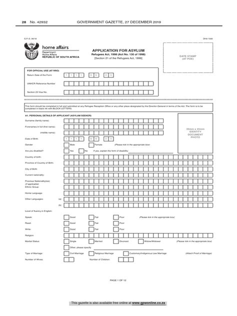 Image result for Asylum Statement Sample