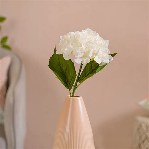 Faux Hydrangea Flower White Online - Premium Artificial Flower | Nestasia