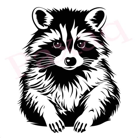 This item is unavailable - Etsy | Animal stencil, Animal drawings, Cute raccoon
