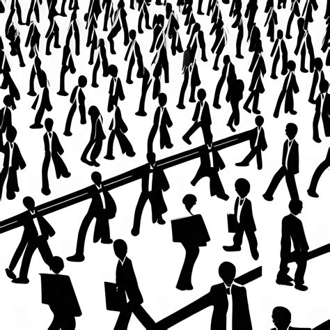 Line of Walking Business People 的图像结果