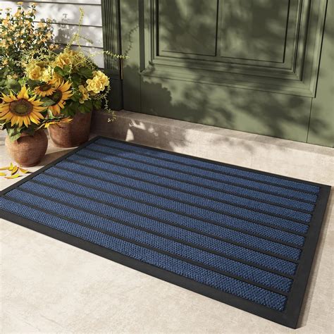 COLOR&GEOMETRY Door Mats Outdoor Heavy Duty, Dirt Trapper Outside Door ...