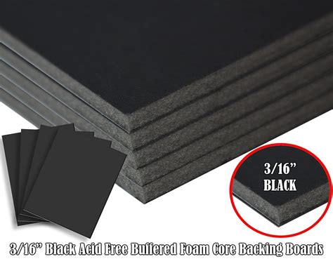 Foam Core Boards MAAIGU 30-Pack Black Foam Boards - 14x11 Inches, 3/16 ...