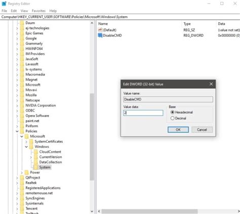 Disable Command-Prompt Windows 1.0 的图像结果