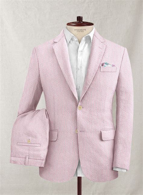 Solbiati Pink Seersucker Suit – StudioSuits