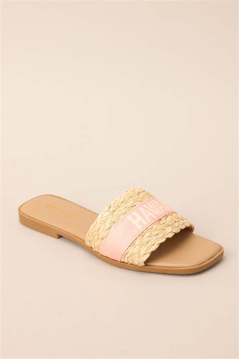 To The Tropics Light Pink Sandals - All Sandals | Red Dress