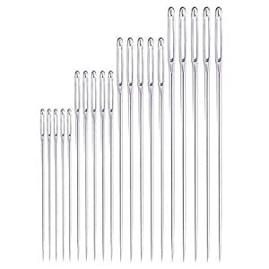 HNSXR Long Sewing Hand Needle - 4 Sizes, Large Eye, 20Pcs : Amazon.in ...