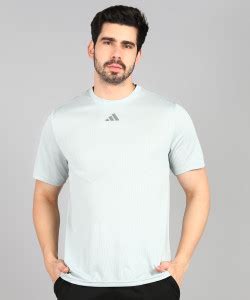 ADIDAS Self Design Men Round Neck Grey T-Shirt - Buy ADIDAS Self Design ...
