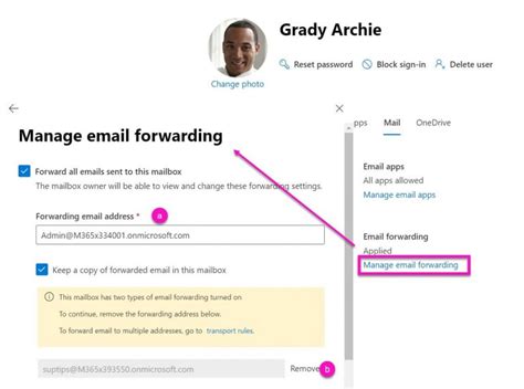 PowerShell Mail Forwarding Rules 的图像结果