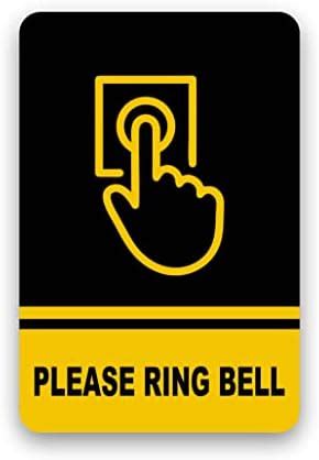 Please Ring The Bell Sign Stickers For Home Clinic Office Shops Self ...