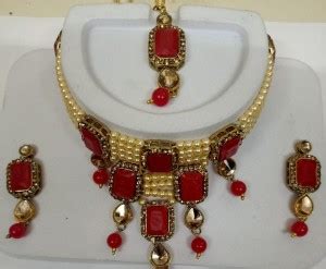 CATALYST Alloy Copper Red Jewellery Set Price in India - Buy CATALYST ...