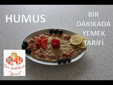 Humus Bir Dakikada Yemek Tarifi - Beslenmek Bizim İşimiz.