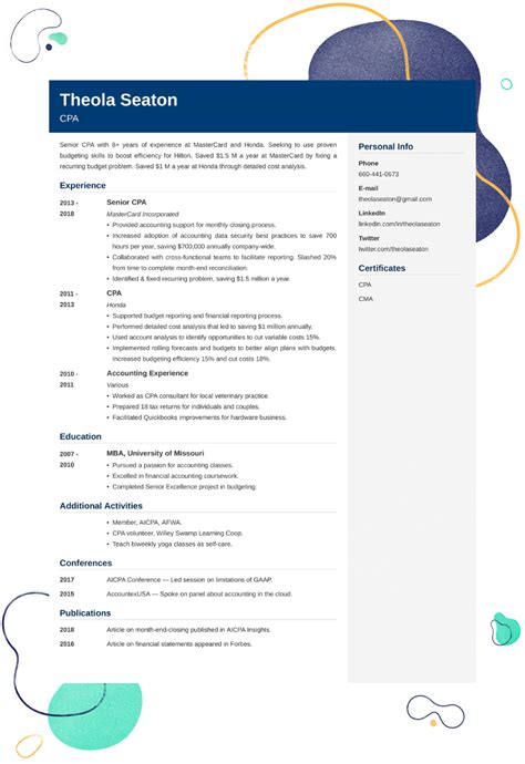 Accounting Resume Examples 的图像结果