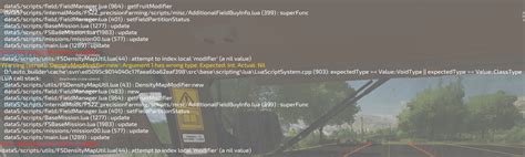 Image result for Error Running Lua Method 'Update FS19