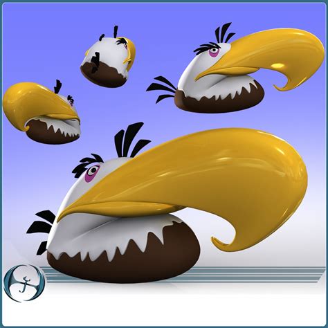 Angry Bird Eagle Obj