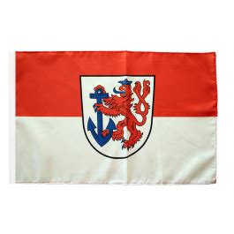 Drapeau Allemagne Düsseldorf avec ourlet - maison-des-drapeaux.com